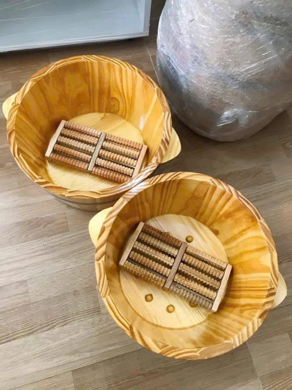 Chậu gỗ ngâm chân