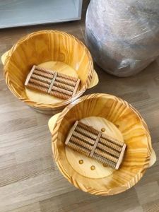 Chậu gỗ ngâm chân